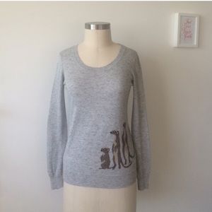 Madewell Inspired Mini-Meerkat Pullover, Size Medium